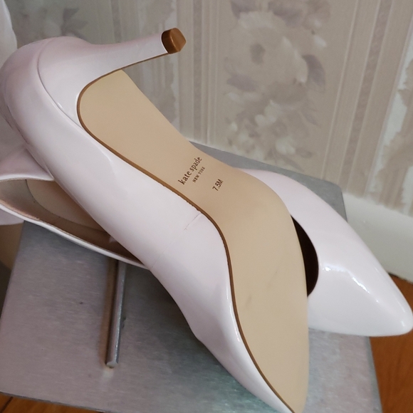 Kate Spade NY Vida White Heels, New - Picture 5 of 7